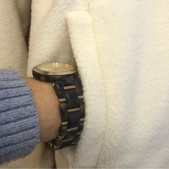 Carolyn Taylor/White Fleece /zipper jacket / hood/ pockets / Size M / - Picture 5 of 11